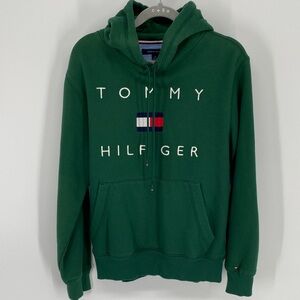 Tommy Hilfiger Forest Green Pullover Hoodie Women’s Size Small